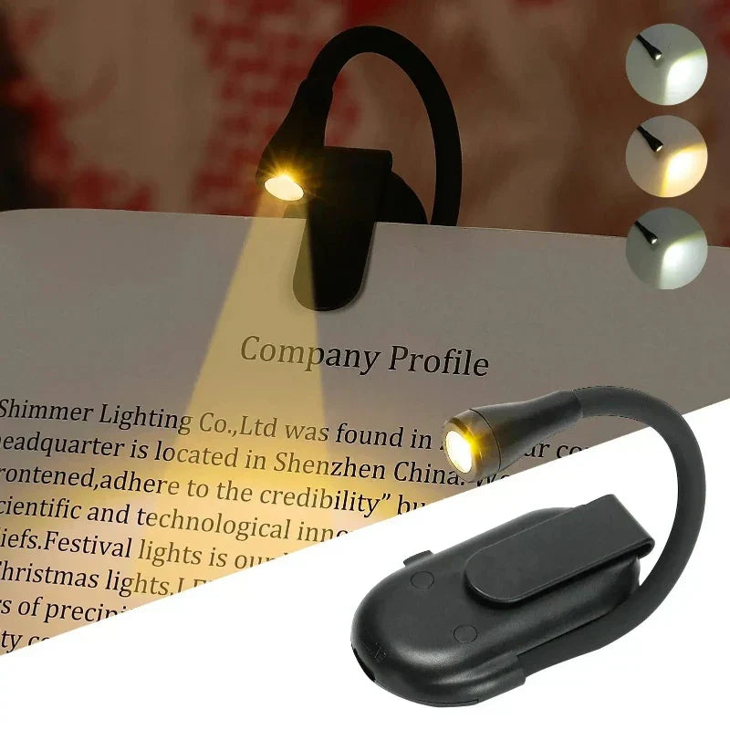Reading Lamp Book Clamp Rechargeable