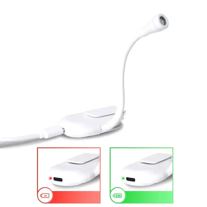 Reading lamp book clamp rechargeable