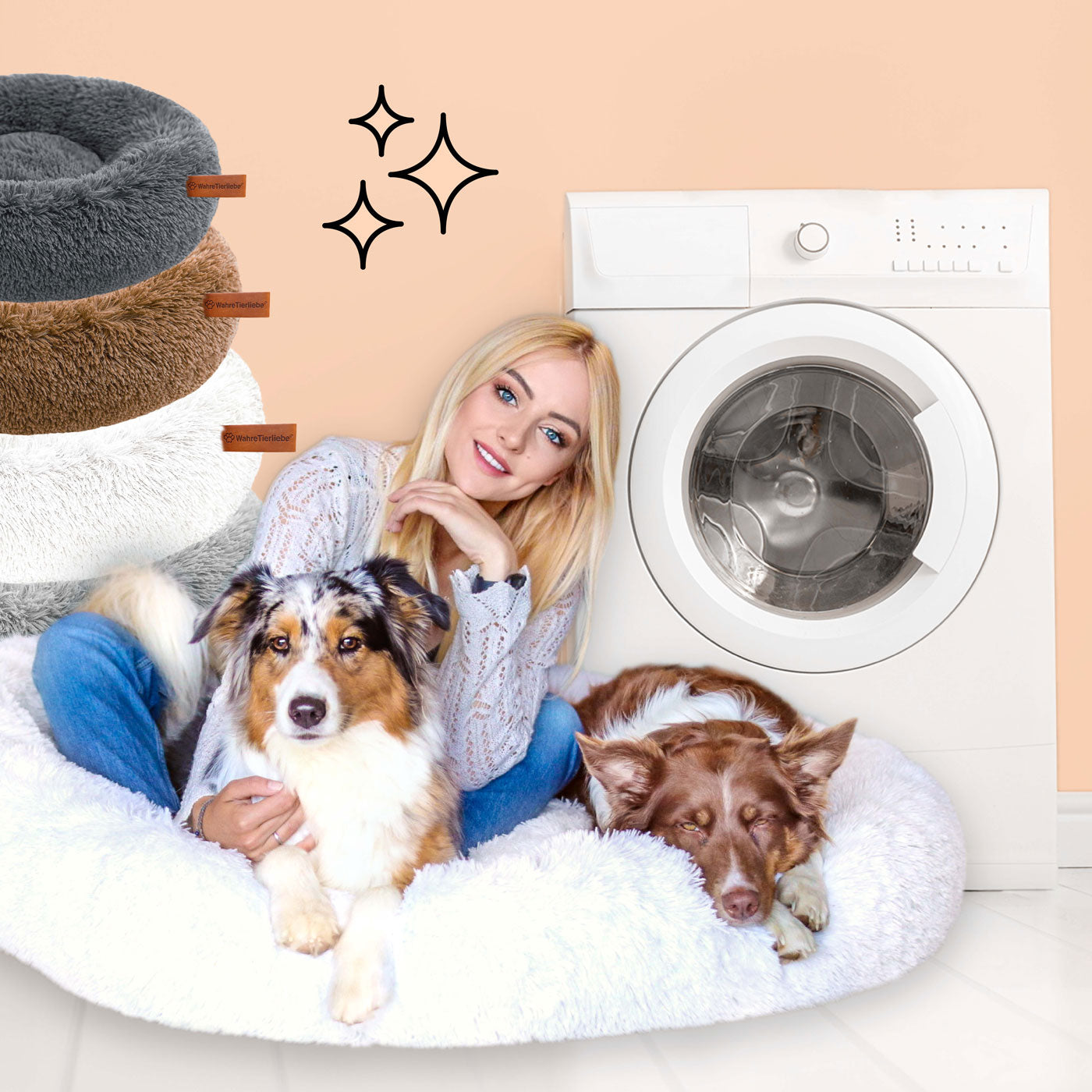 FluffyNest Comfort Dog Bed – Orthopedic Plush Sleeping Cushion for Dogs