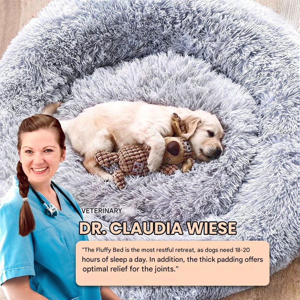 FluffyNest Comfort Dog Bed – Orthopedic Plush Sleeping Cushion for Dogs