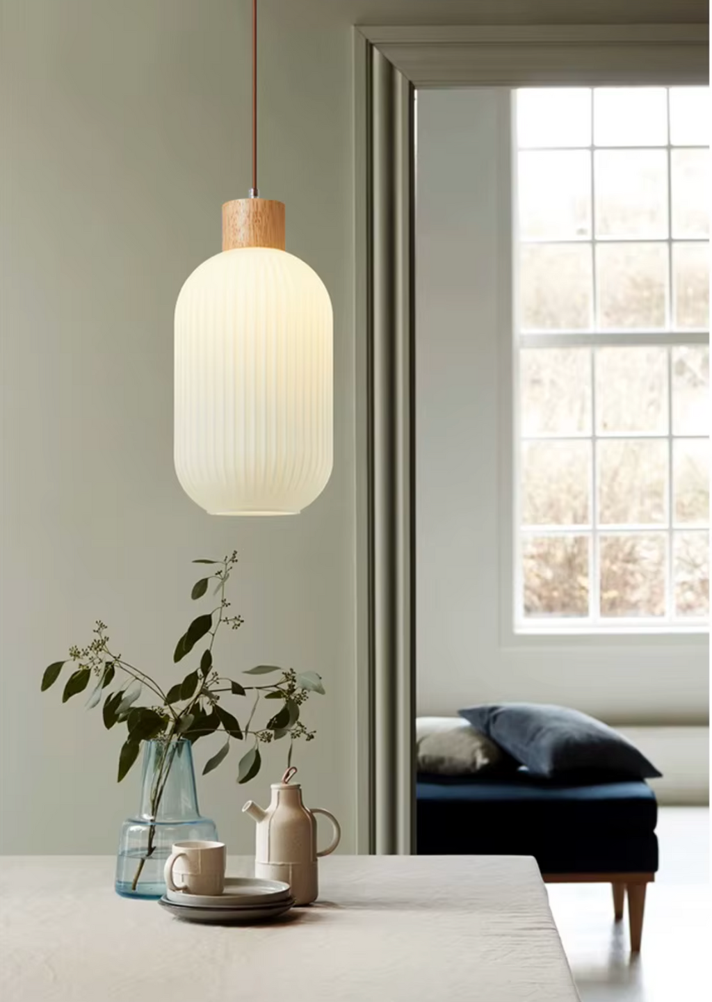 Scandinavian Style Glass Lamp