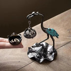 Lotus-Crane Decor & Aroma Diffuser – For relaxed senses & warm atmosphere