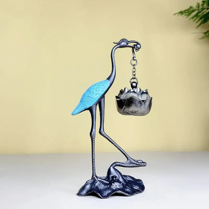 Lotus-Crane Decor & Aroma Diffuser – For relaxed senses & warm atmosphere