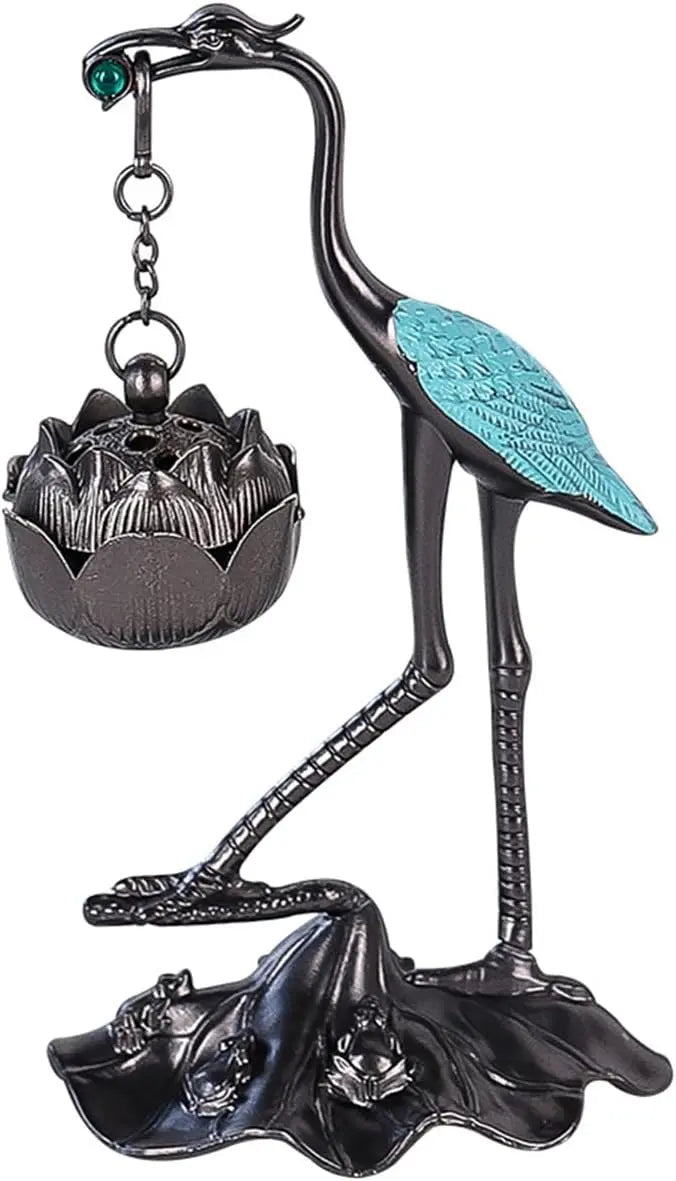 Lotus-Crane Decor & Aroma Diffuser – For relaxed senses & warm atmosphere