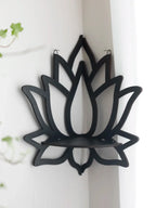 LotusCrystal Crystal Corner – Elegant Wood Design with Spiritual Meaning – 23x29 cm