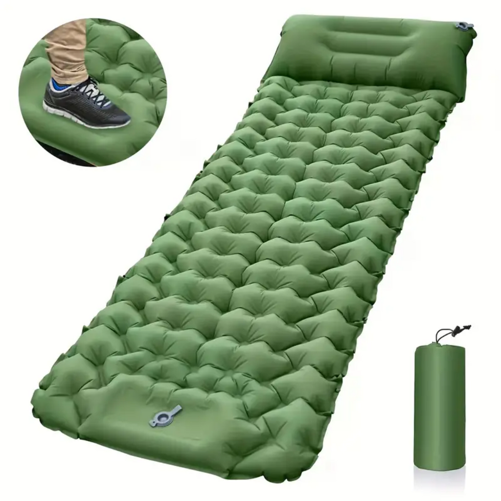 CampEase Sleeping Mat – Camping with Built-In Pump for Quick Comfort