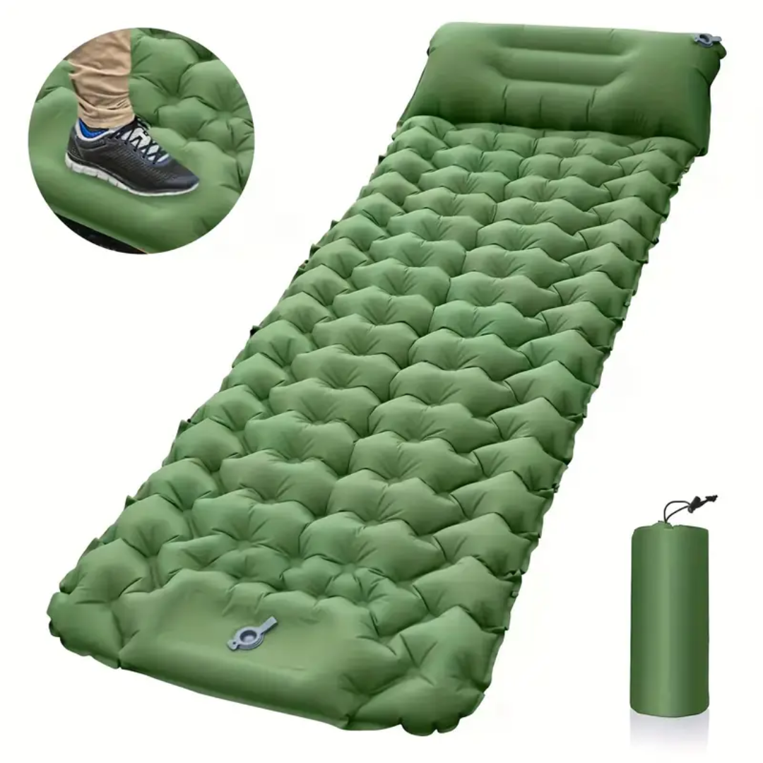 CampEase Sleeping Mat – Camping with Built-In Pump for Quick Comfort