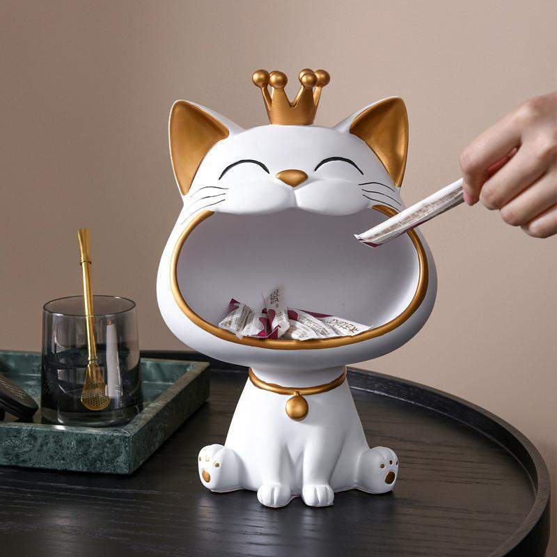 Happy Cat Storage Sculpture