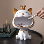 Happy Cat Storage Sculpture