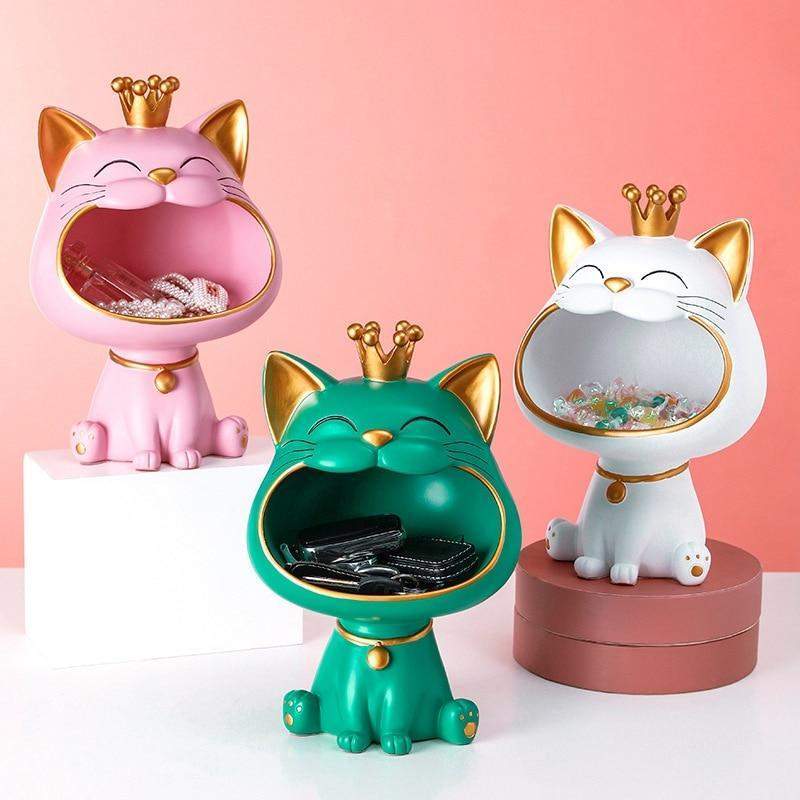 Happy Cat Storage Sculpture