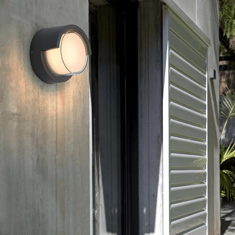 Modern LED outdoor wall light with motion sensor
