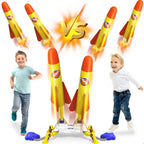 Air-operated double rocket launcher for children