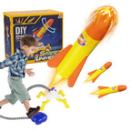 Air-operated double rocket launcher for children