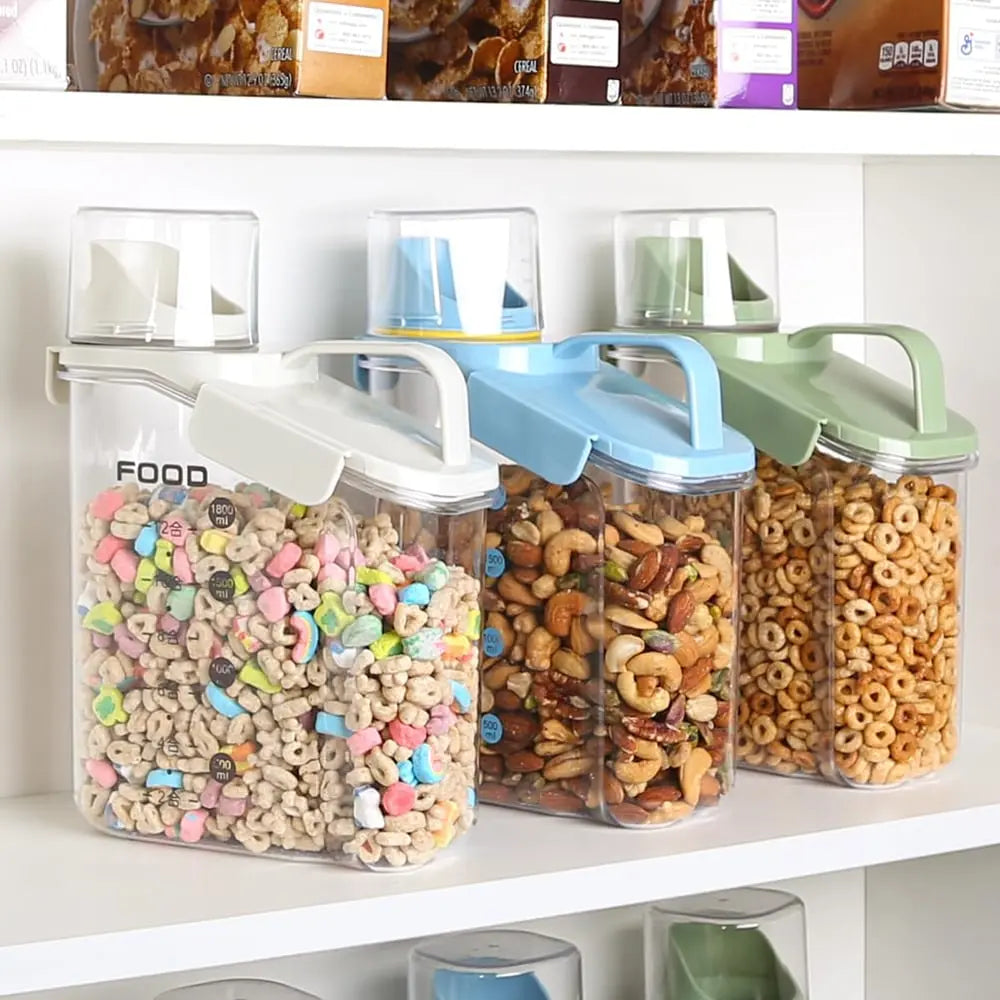 Airtight storage container – With spout & carrying handle