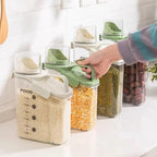 Airtight storage container with measuring cup – fresh & tidy