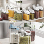 Airtight storage container with measuring cup – fresh & tidy