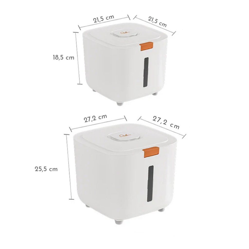Air-tight pet food container for dry food