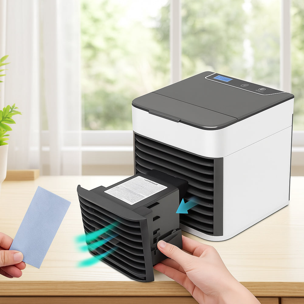 KoelBreeze Mini Air Cooler – Portable USB Air Cooler with 3-in-1 Function and LED