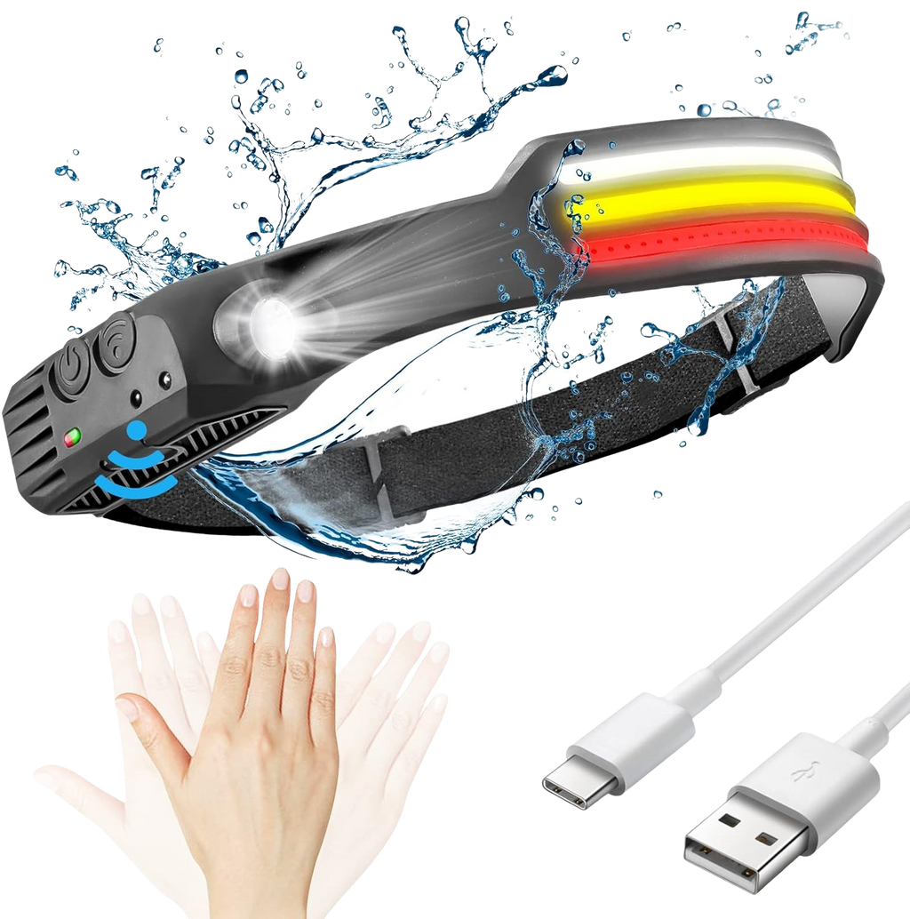 LED Headlamp X3 – Waterproof & Rechargeable Head Torch for Running, Hiking & Outdoor Adventures