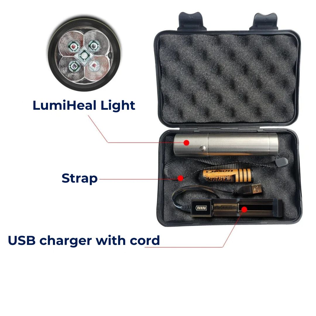 LumiHeal Light Therapy Device for Pain Relief | Reduces Inflammation - Enhances Circulation - Supports Muscle Relaxation - for Chronic Pain