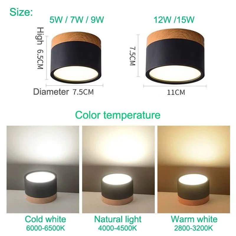 Modern dimmable LED ceiling light in Nordic design