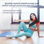 LumiRelief Red Light Therapy Belt | for Pain Relief - Inflammation Reduction - Muscle Recovery - Red Light for Skin Rejuvenation