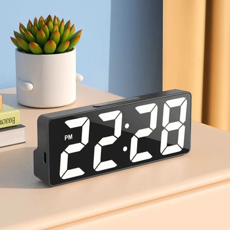 LED Digital Alarm Clock with Temperature Display