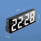 LED Digital Alarm Clock with Temperature Display