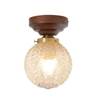 Retro Crystal Glass Ceiling Lamp