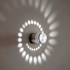 LuminBlast LED Wall Light – Colourful Spiral Cylinder Wall Lamp for Modern Indoor Lighting