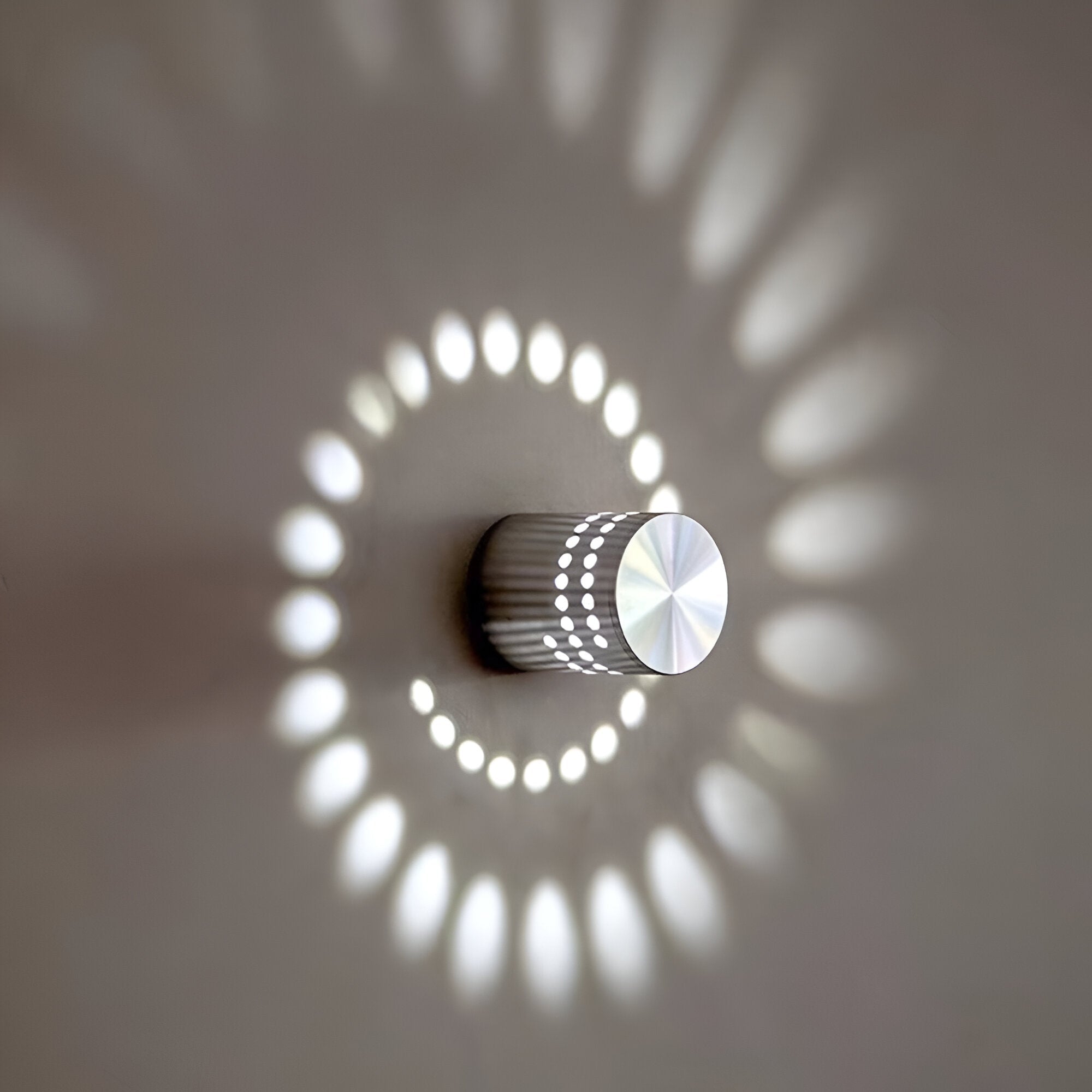 LuminBlast LED Wall Light – Colourful Spiral Cylinder Wall Lamp for Modern Indoor Lighting