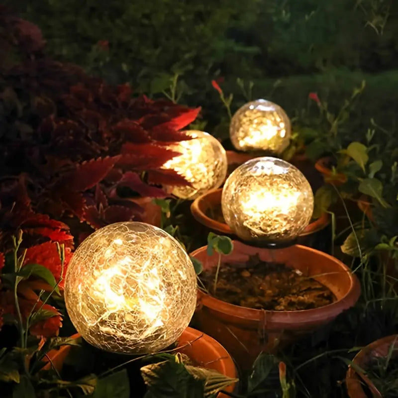 LuminaraBeam Solar Garden Ball Lamp Elegant Design