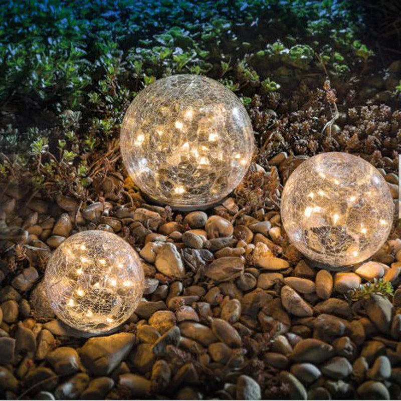 LuminaraBeam Solar Garden Ball Lamp Elegant Design