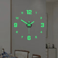 3D-LED wall clock – frameless DIY design