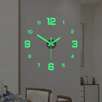 3D-LED wall clock – frameless DIY design