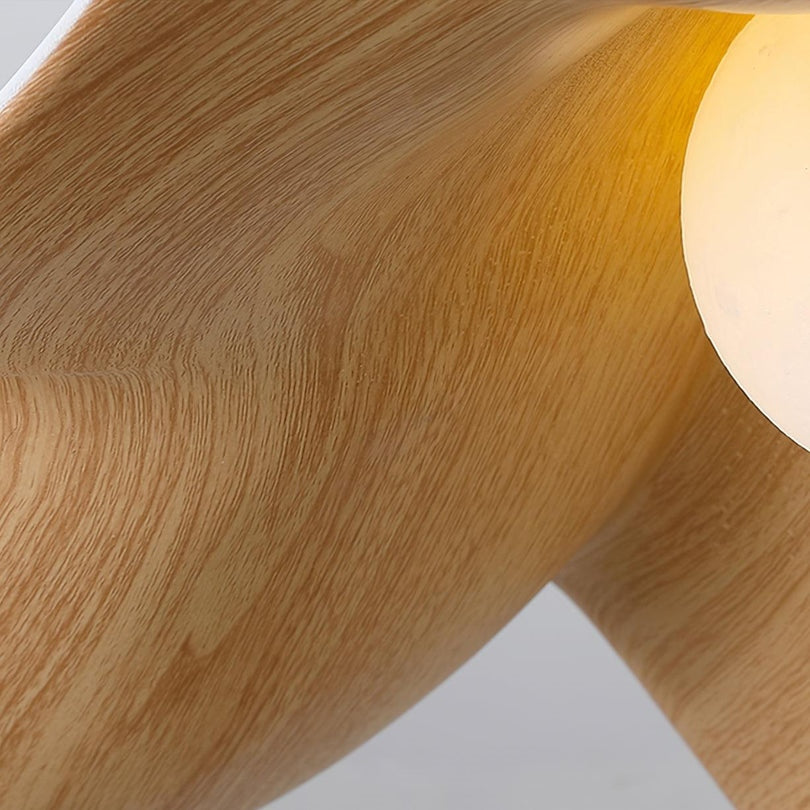 Elegant Wooden Ceiling Lamp with Scandinavian Inspiration