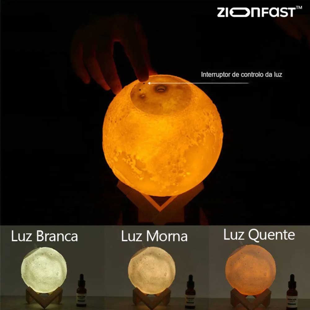 Humidifier and 3D Moon Lamp - Zion™