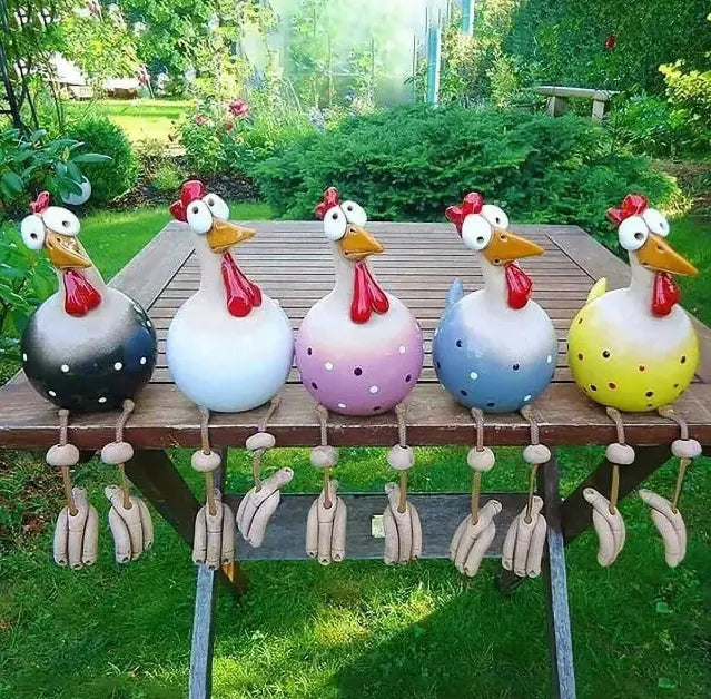 Funny Chicken Garden Decoration