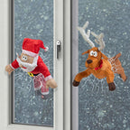 Cheerful Christmas Window Figure ClausKlap – Moving Sound-Activated Decoration
