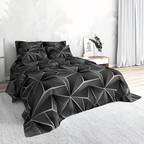 CLOUDLUX - Fluffy 3D-printed check bedding set