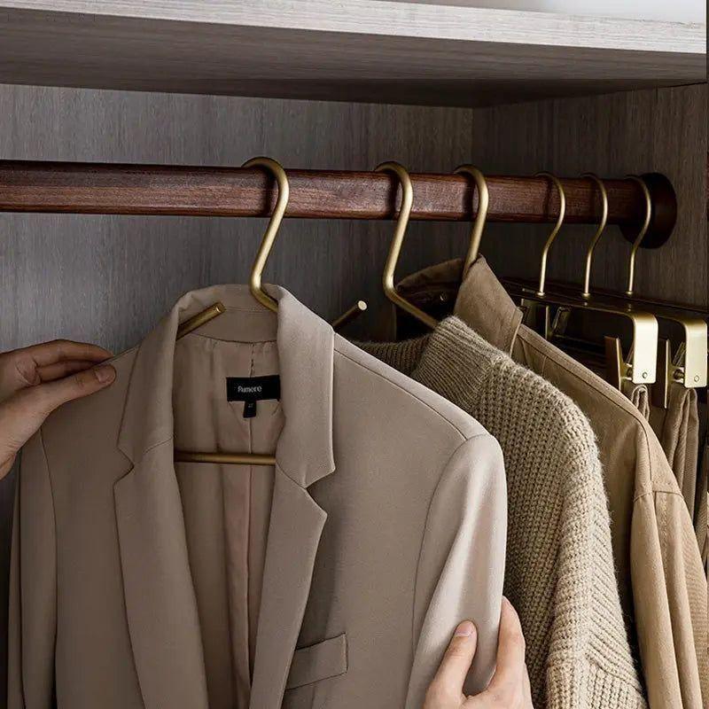 Luxury suit matte clothing hanger set 4 plus 1