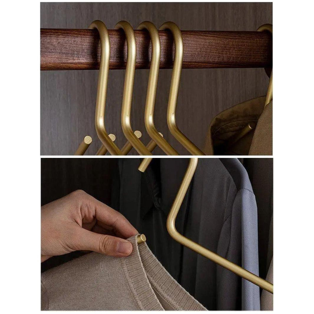 Luxury suit matte clothing hanger set 4 plus 1
