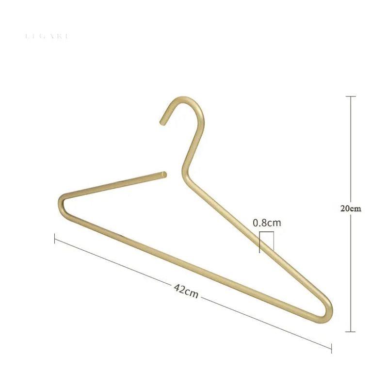 Luxury Anti-Slip Clothes Hanger - Stylish Solid Matte Coat Hangers For Long Lasting Use - (5 per set)