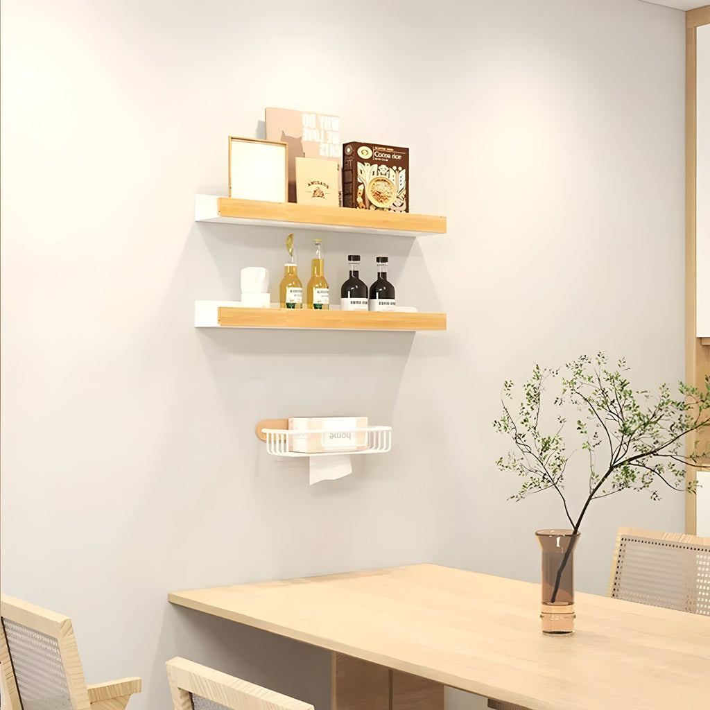 LuxeWood | Wooden Bathroom Organization Rack