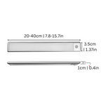 Magnetic Motion Sensor Light | Modern Silver Design, USB Rechargeable & Easy to Install for Home Safety and Ambiance