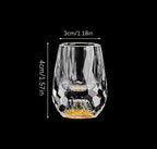 Crystal shot glasses with elegant cut - For stylish celebrations & special occasions (Set of 6 glasses)
