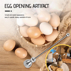 Luxurious Egg Opener made of Stainless Steel – Perfect for Breakfast Eggs & Soft Boiled Eggs