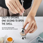 Luxurious Egg Opener made of Stainless Steel – Perfect for Breakfast Eggs & Soft Boiled Eggs