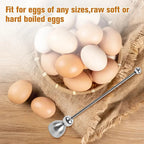 Luxurious Egg Opener made of Stainless Steel – Perfect for Breakfast Eggs & Soft Boiled Eggs