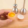Luxurious Egg Opener made of Stainless Steel – Perfect for Breakfast Eggs & Soft Boiled Eggs